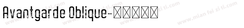 Avantgarde Oblique字体转换
